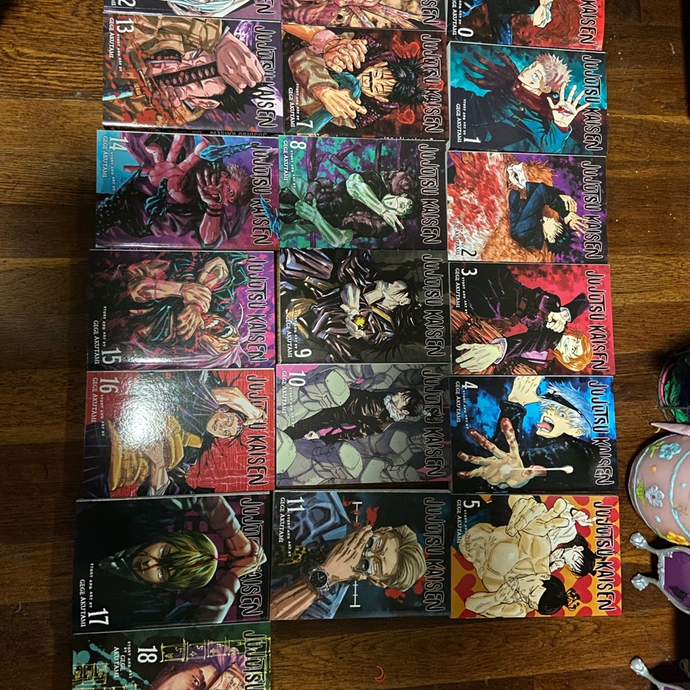 Jujutsu Kaisen Manga Volumes 0 - 18 ( total of 19 volumes )